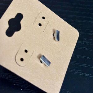 Maurices Silver Rectangular Earrings